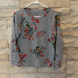 Loft floral sweatshirt